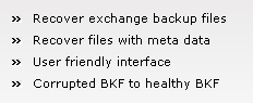 Exchange BKF Recovery Software